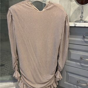 Elegant Cream Ruffle Dress